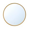 Eurofase Cerissa Modern LED Mirror, 1-Light, Round, Dimmable, Gold 44279-028